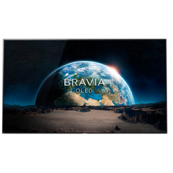 Sony Bravia 65A1BU OLED HDR 4K Ultra HD Smart Android TV, 65 with Freeview HD, Youview, Acoustic Surface & One Slate Design, Black